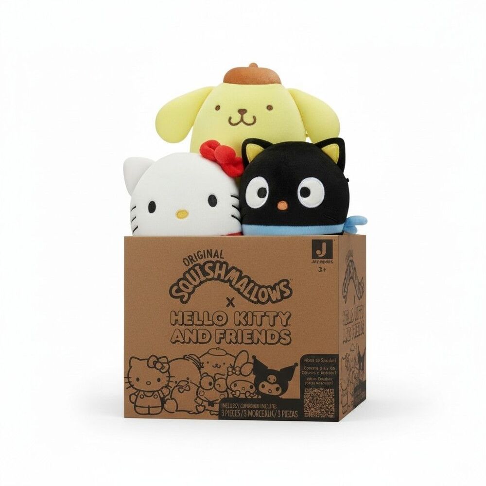 Squishmallows Original Sanrio 5in Mystery 3-Pack – Official Jazwares Plush